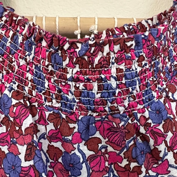 NWT J.Crew Afternoon Linen Dress in Berry Floral L - Picture 6 of 8